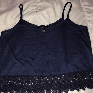 Navy blue tank top